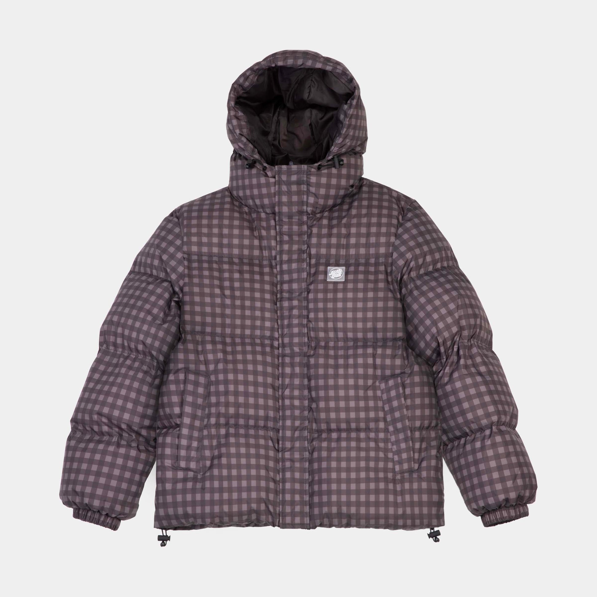 Santa Cruz | Opus Dot Quilted Jacket Brown Gingham