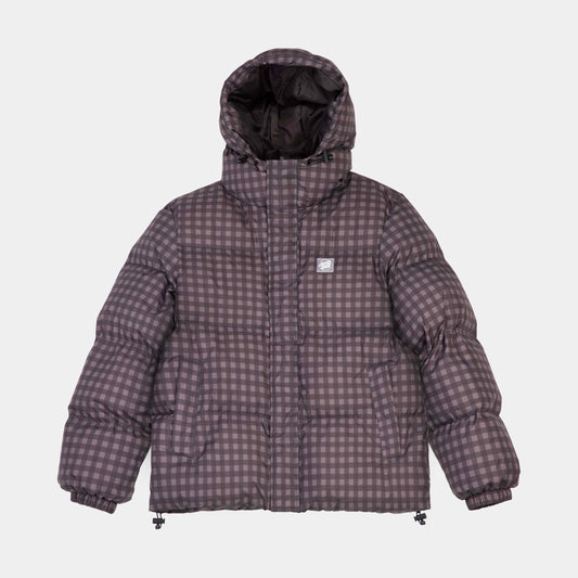 Santa Cruz | Opus Dot Quilted Jacket Brown Gingham