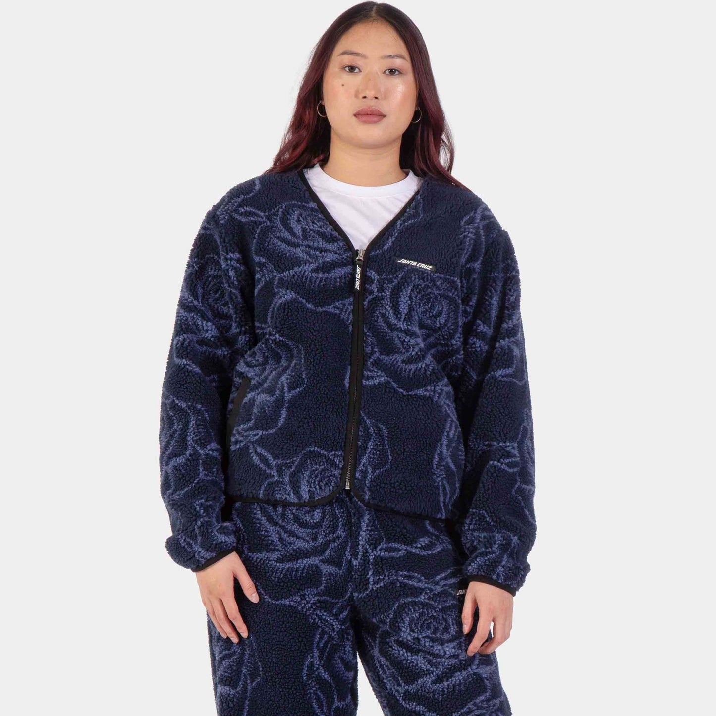 Santa Cruz | Homebody Jacket Navy Roses