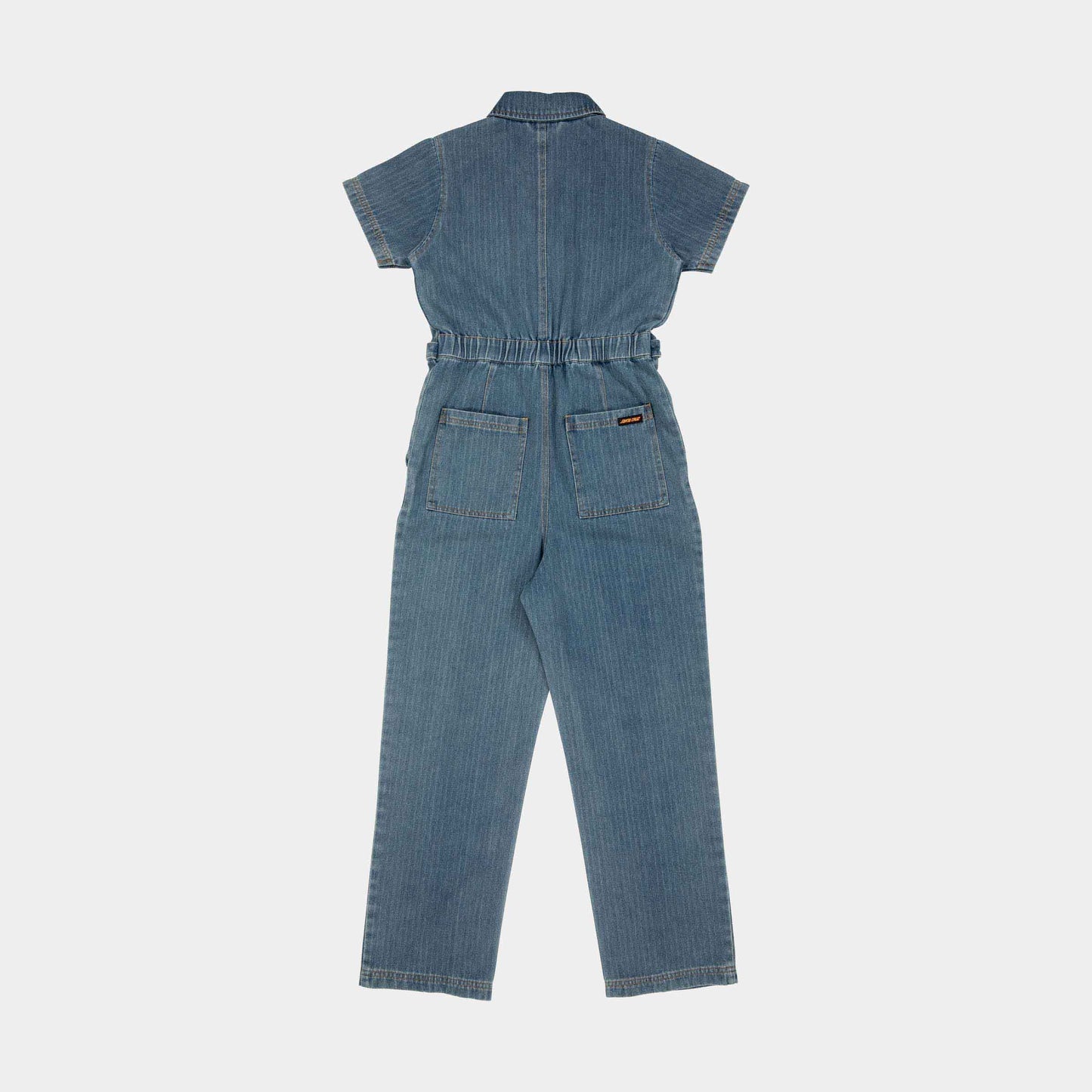 Santa Cruz Skateboards | Line Up Utility Jumpsuit Light Blue Stripe