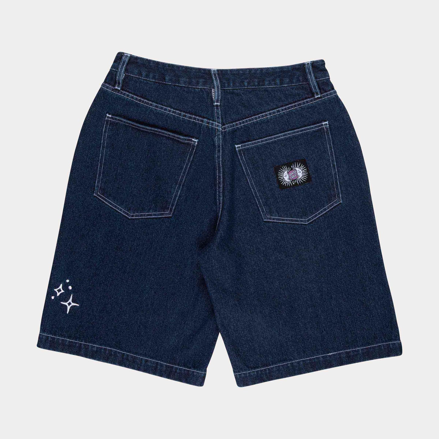 Santa Cruz Split Sun Shorts Dark Denim