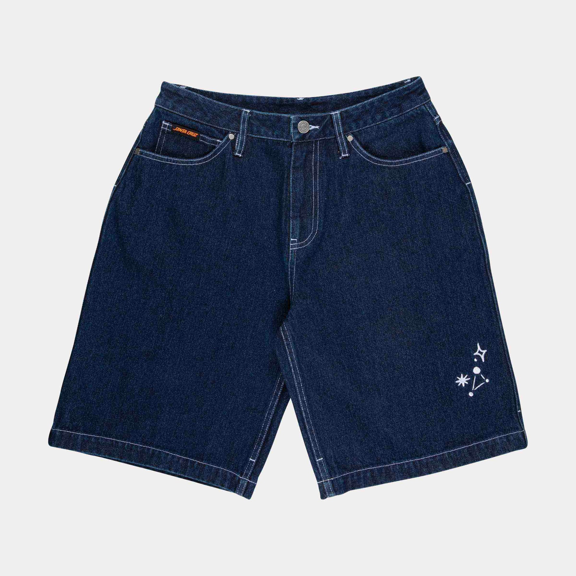 Santa Cruz Split Sun Shorts Dark Denim