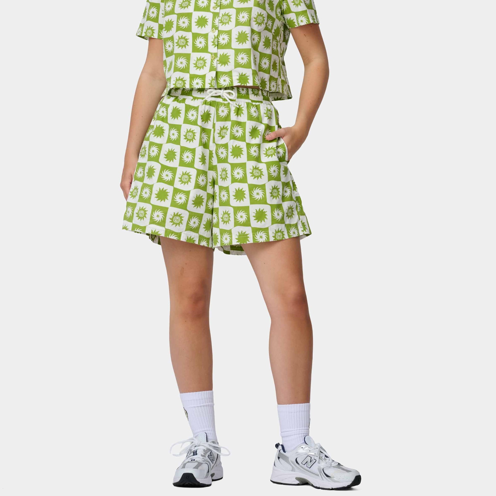 Santa Cruz Sun Daze Shorts Green Sun Daze