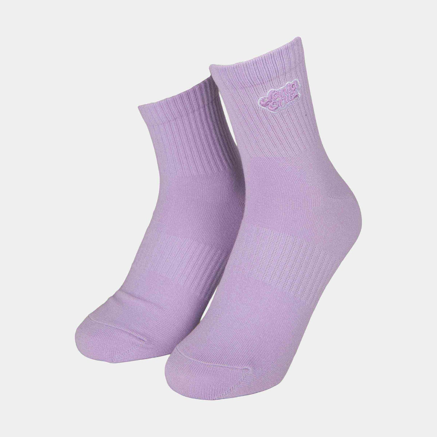 Santa Cruz Groovy Stack Socks 2 Pack White Lilac