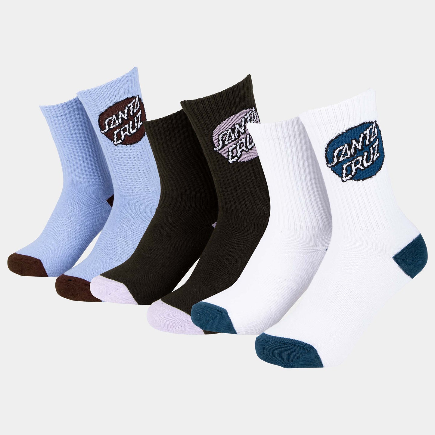 Santa Cruz | Pop Dot Socks 3 Pack Assorted Fa26