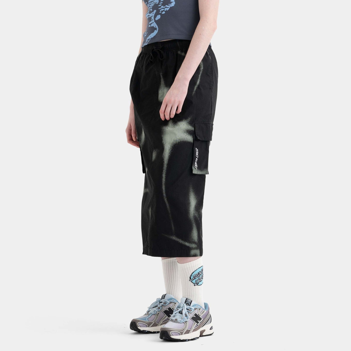 Santa Cruz Skateboards | Strip Cargo Skirt Black Acid Cloud