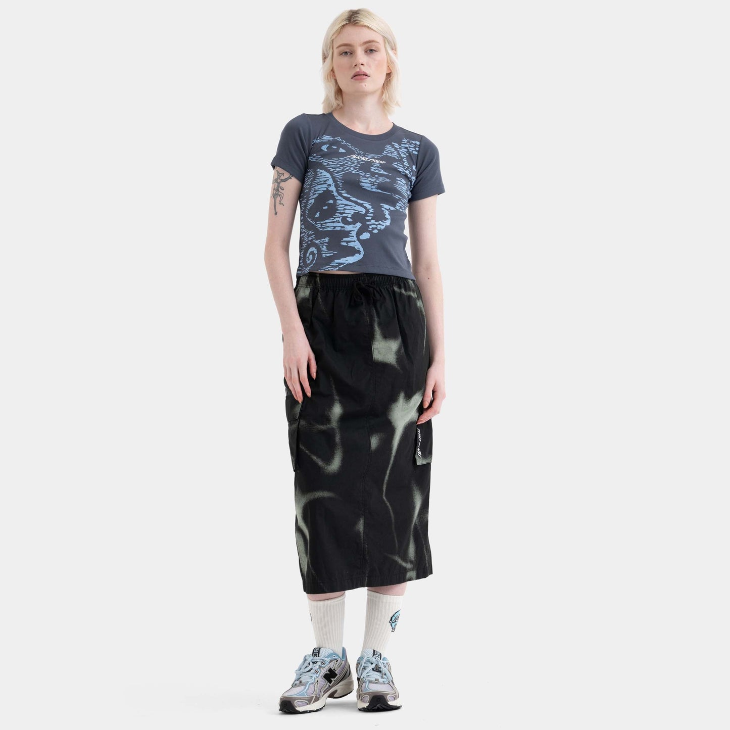 Santa Cruz Skateboards | Strip Cargo Skirt Black Acid Cloud