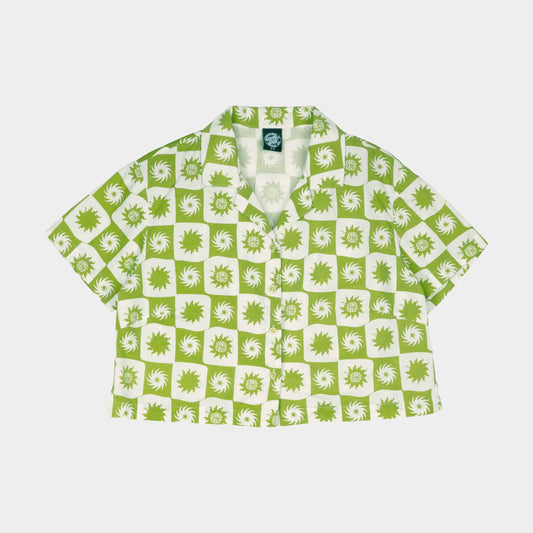 Santa Cruz Sun Daze Short Sleeve Shirt Green Sun Daze