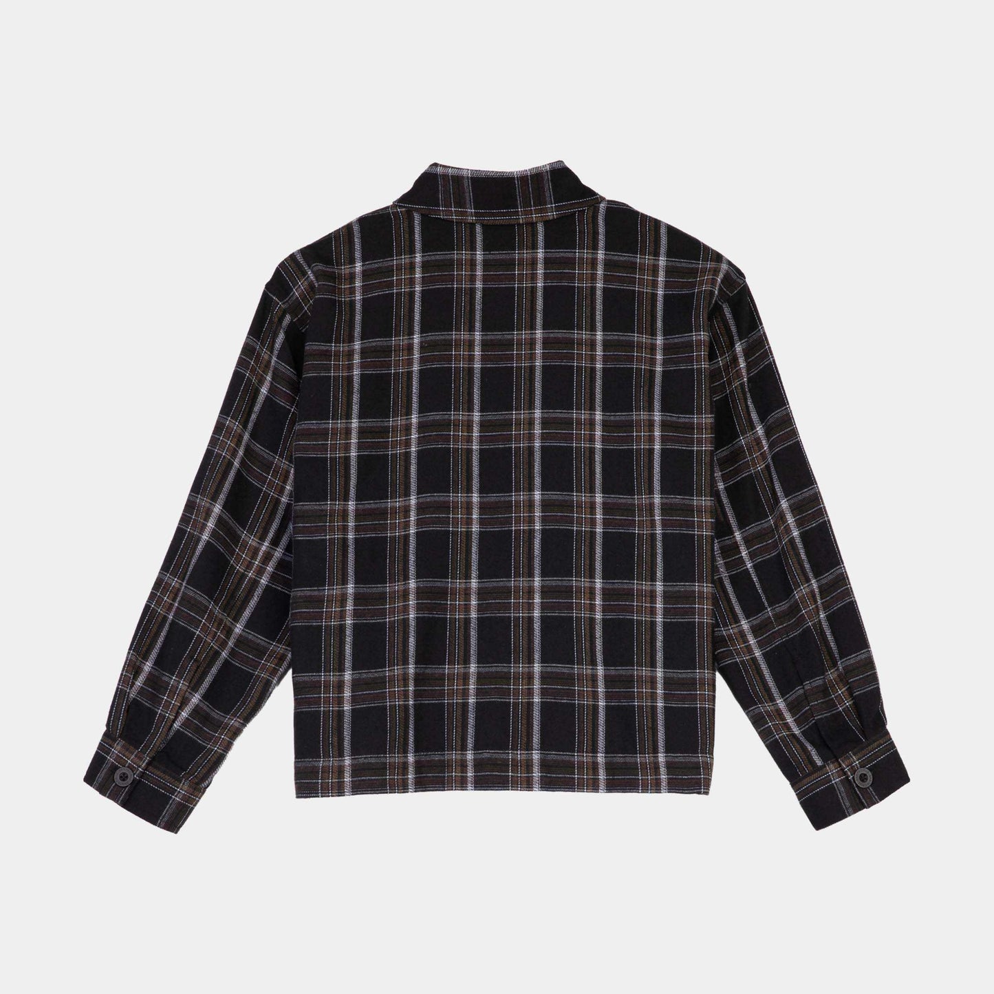Santa Cruz | Dual Long Sleeve Shirt Black Brown Check