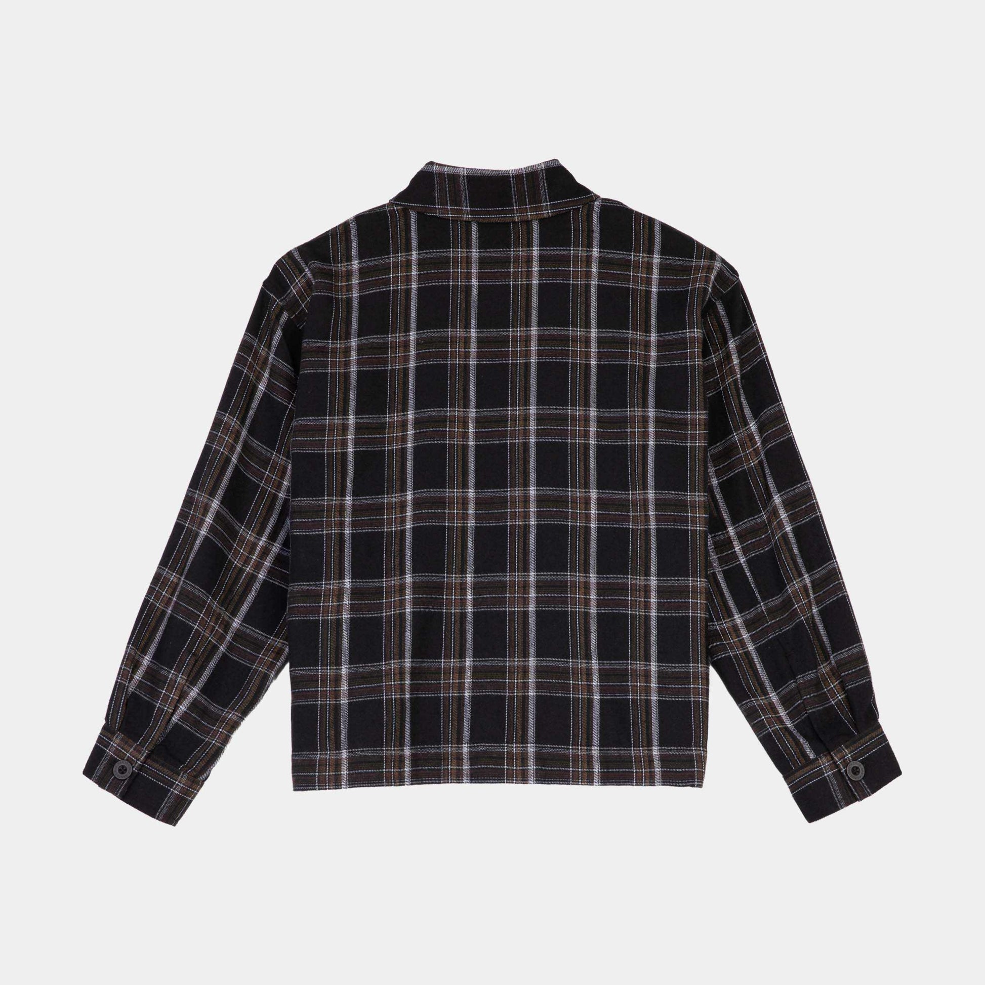Santa Cruz | Dual Long Sleeve Shirt Black Brown Check
