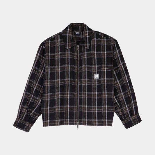 Santa Cruz | Dual Long Sleeve Shirt Black Brown Check