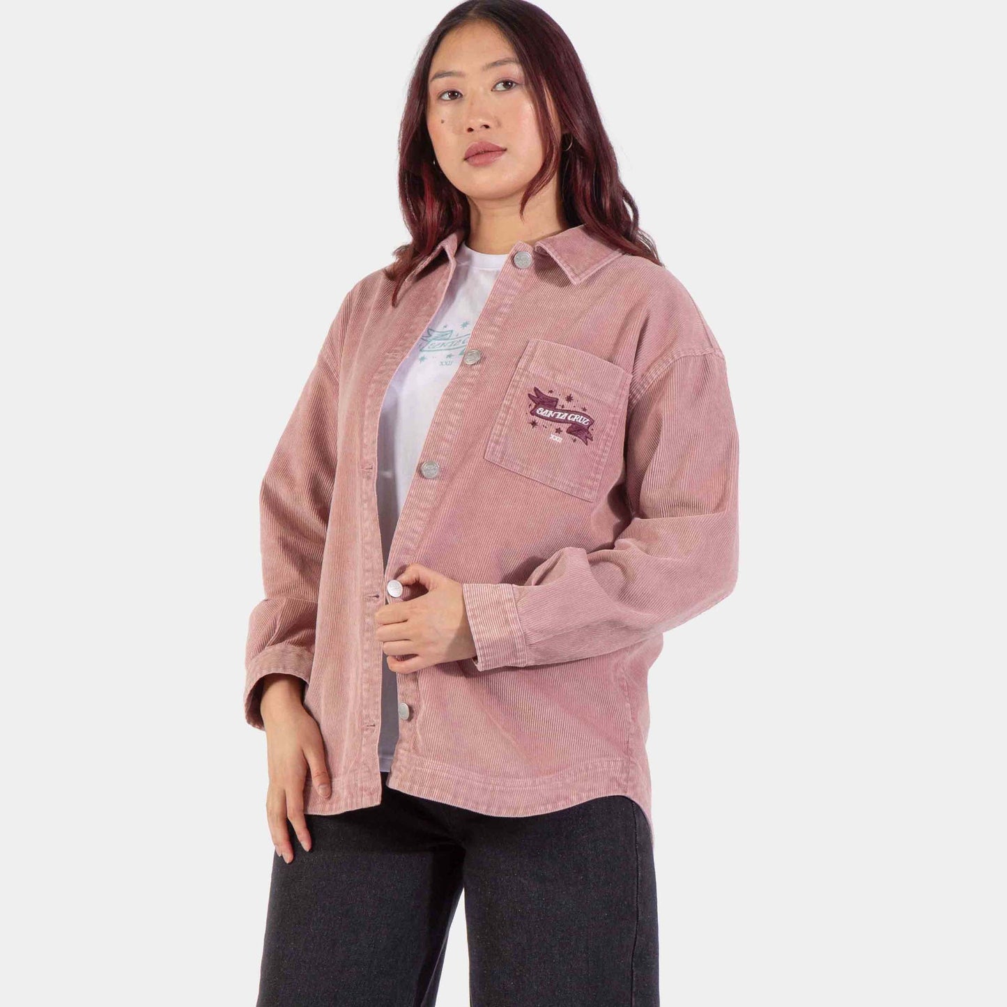 Santa Cruz | Scribe Strip Long Sleeve Shirt Putty Wash