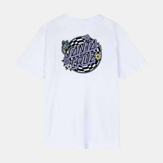 Santa Cruz Field Check Dot T Shirt White
