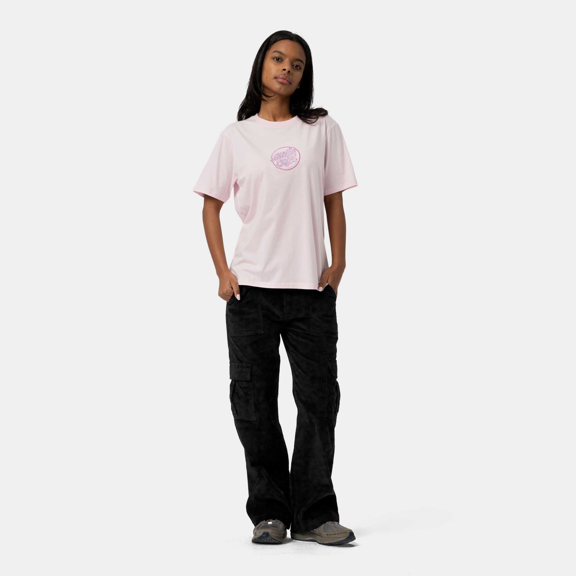 Santa Cruz Nouveau Dot Center T Shirt Rose Quartz