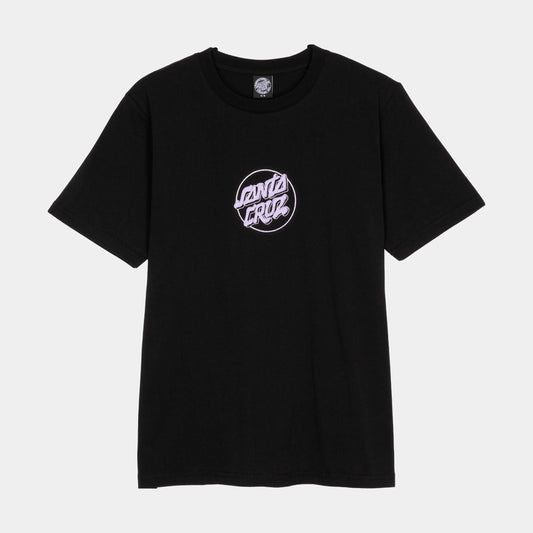Santa Cruz Nouveau Dot Center T Shirt Black