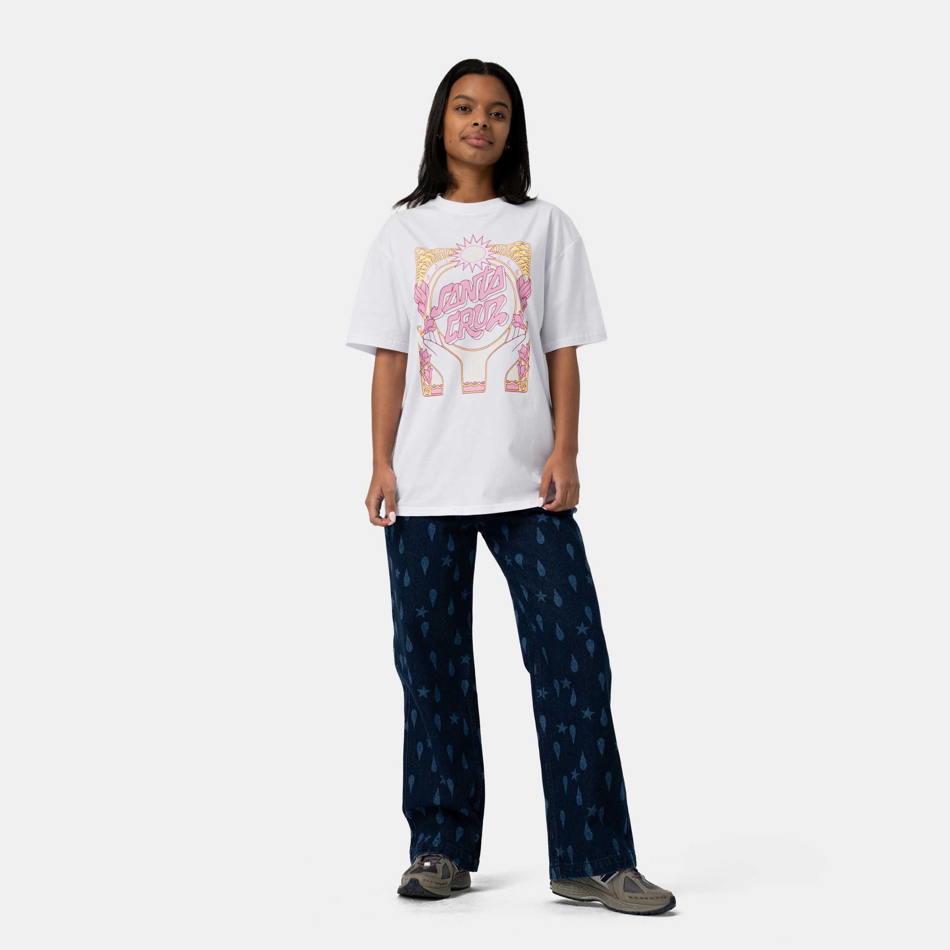 Santa Cruz Nouveau Front T Shirt White