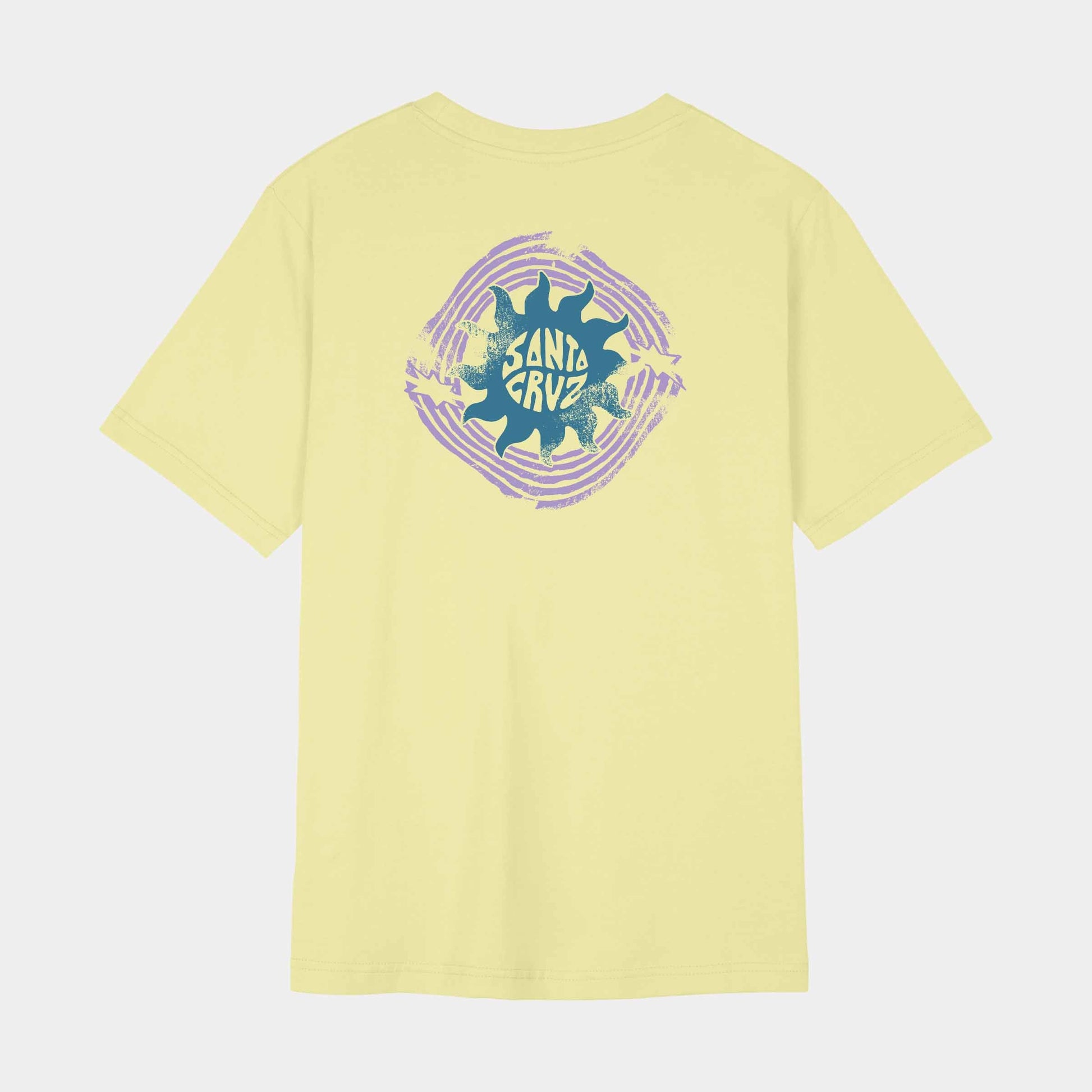 Santa Cruz Sun Daze T Shirt Celestial Yellow