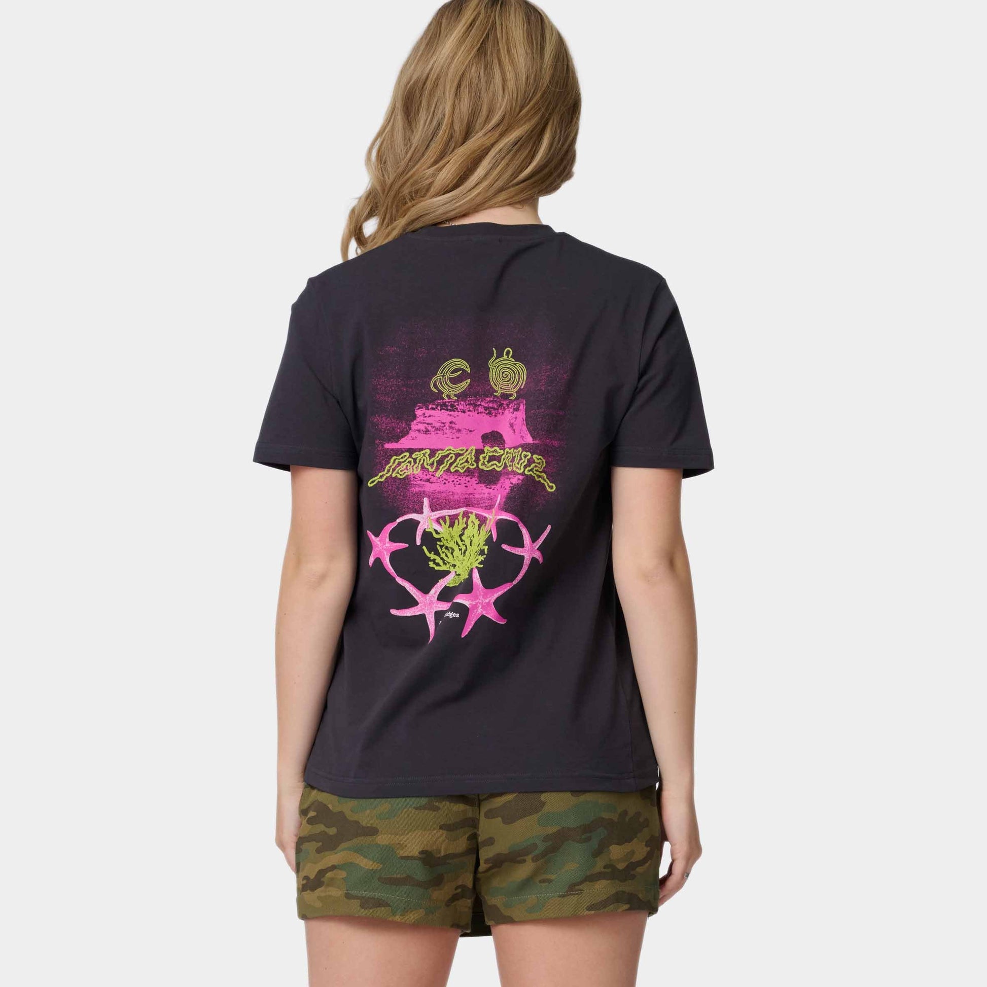 Santa Cruz Natural Bridges T Shirt Black Wash