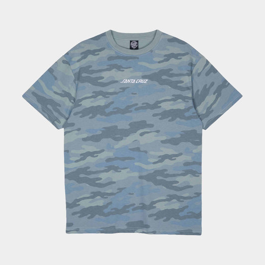 Santa Cruz Strip Emb T Shirt Blue Camo
