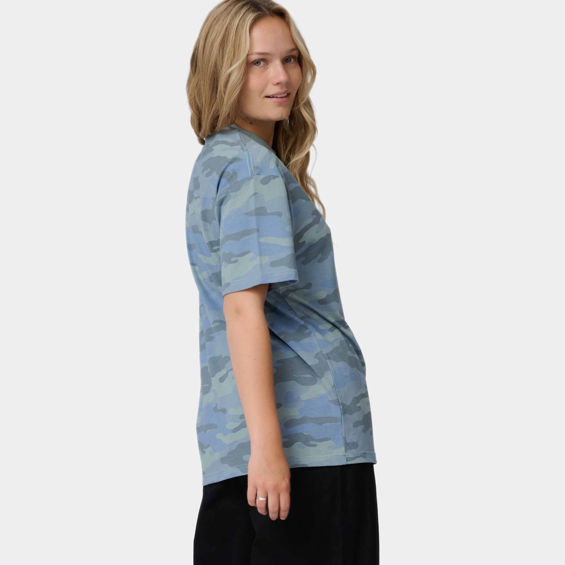 Santa Cruz Strip Emb T Shirt Blue Camo