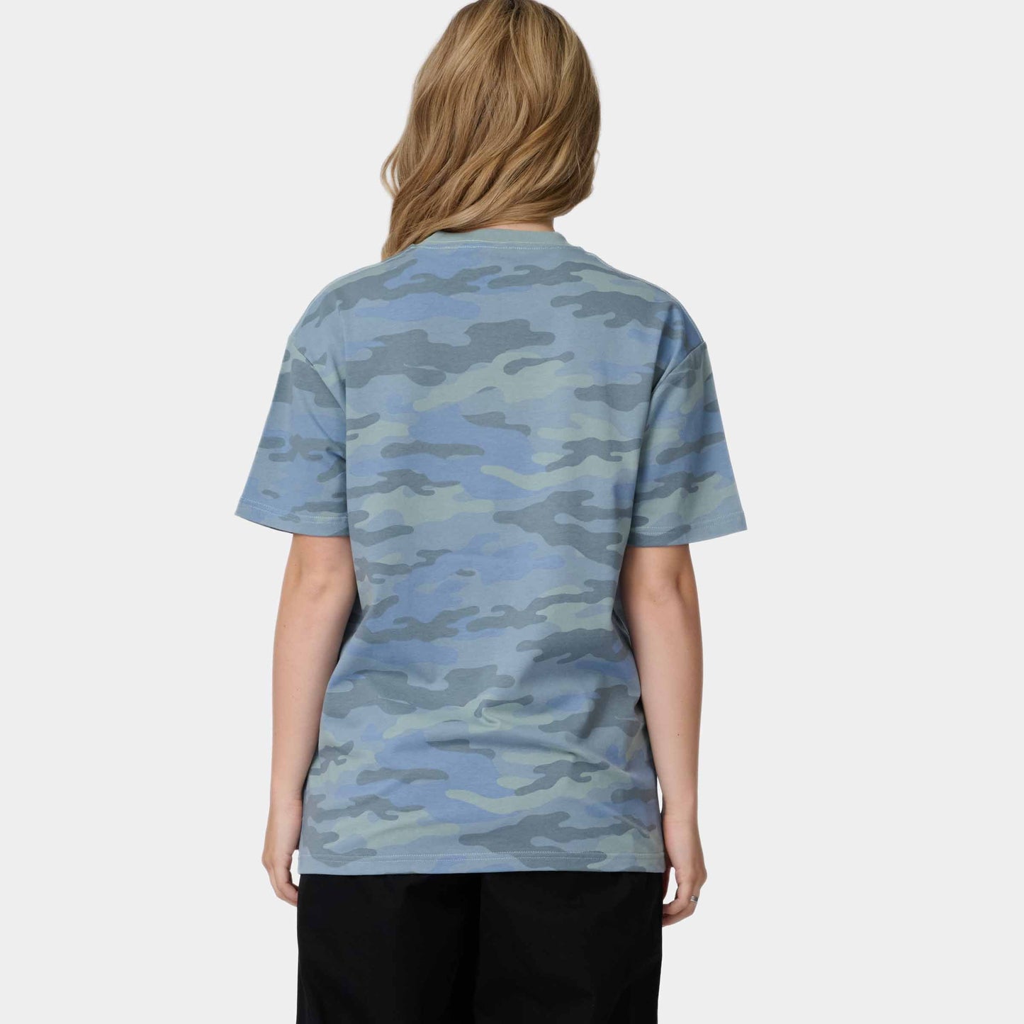 Santa Cruz Strip Emb T Shirt Blue Camo