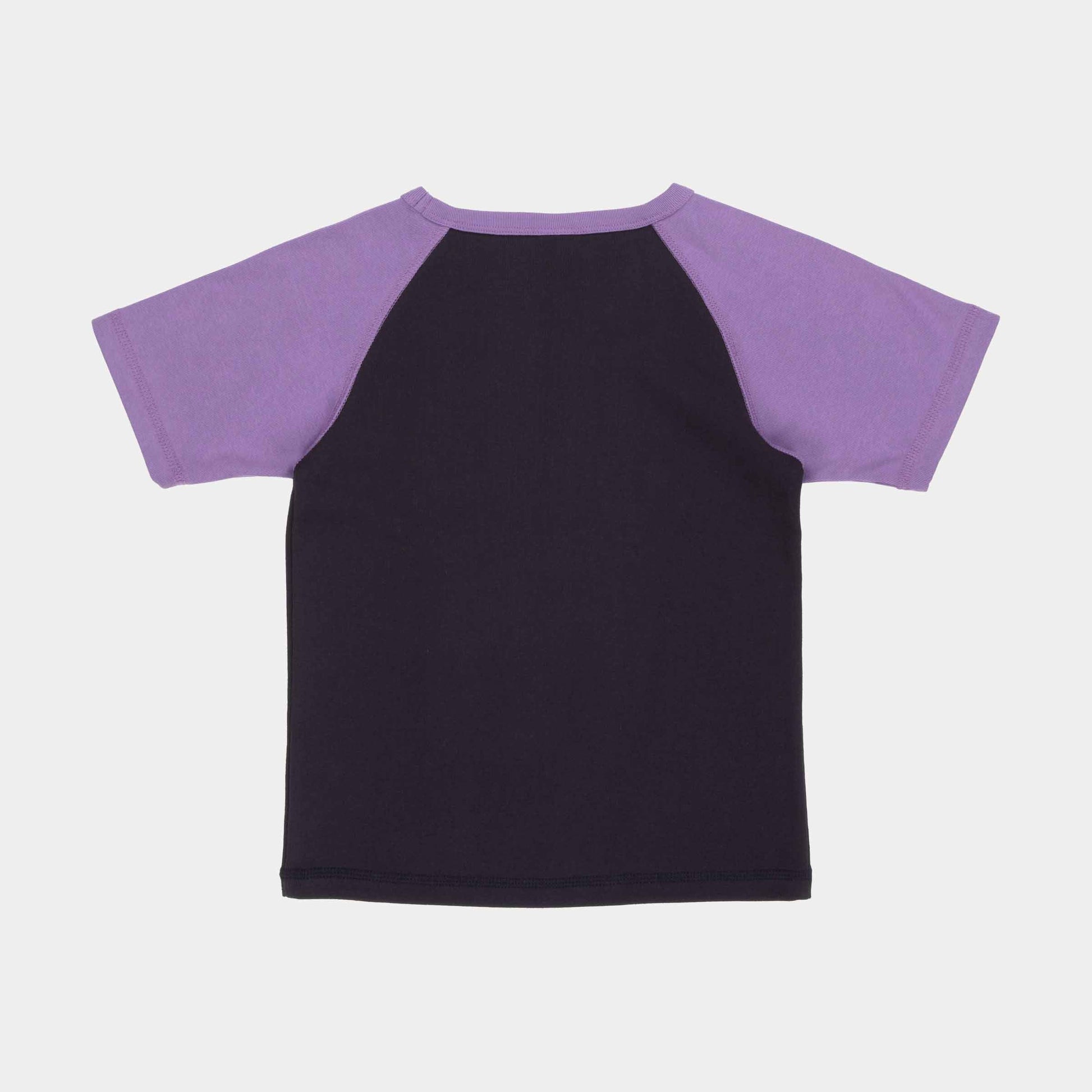 Santa Cruz Helix Raglan T Shirt Black Wash Purple Haze