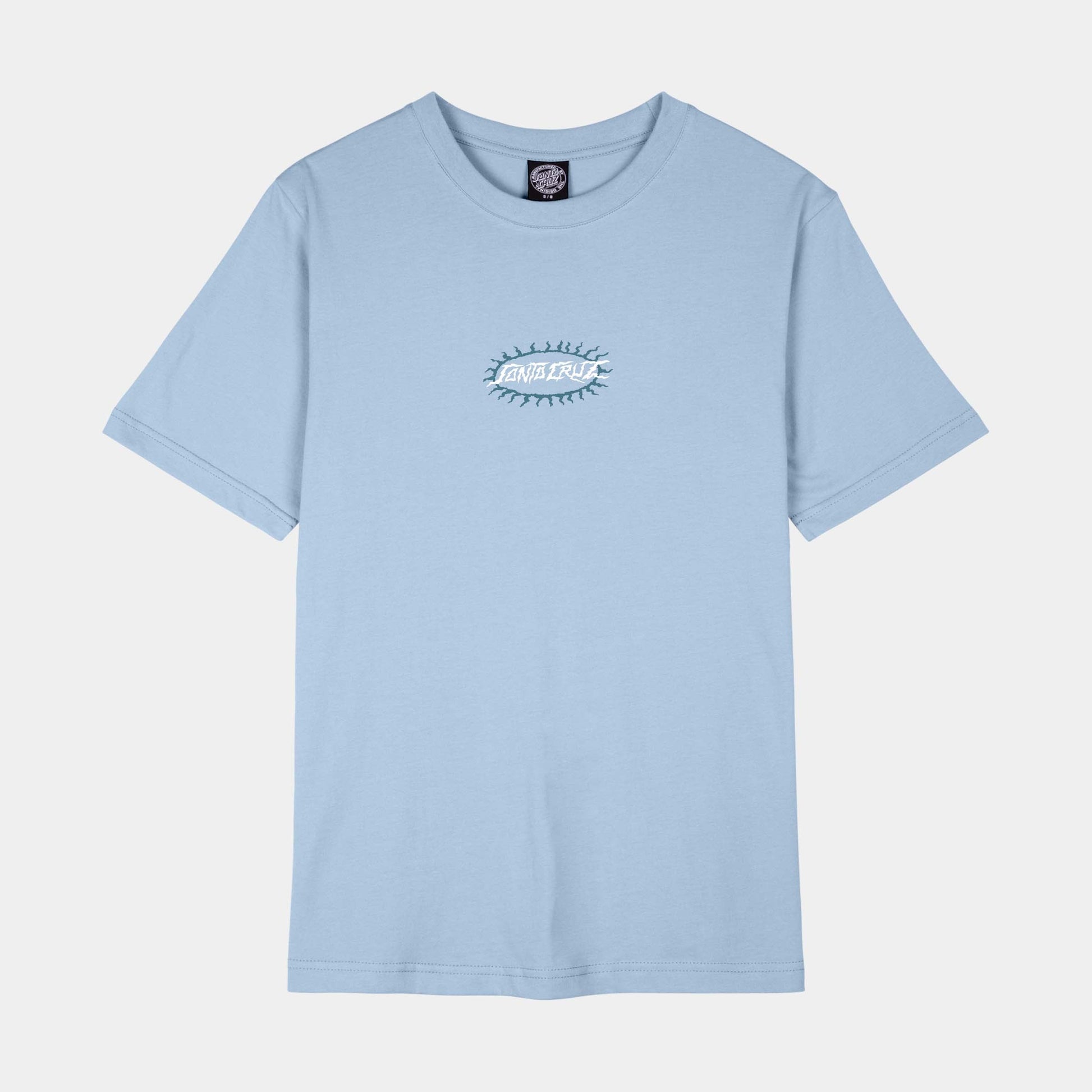 Santa Cruz Skateboards | Acid Oval Dot T Shirt Blue Aura