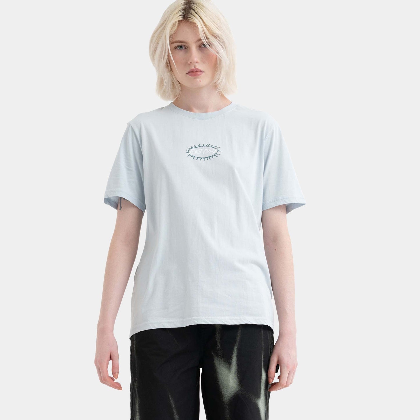 Santa Cruz Skateboards | Acid Oval Dot T Shirt Blue Aura