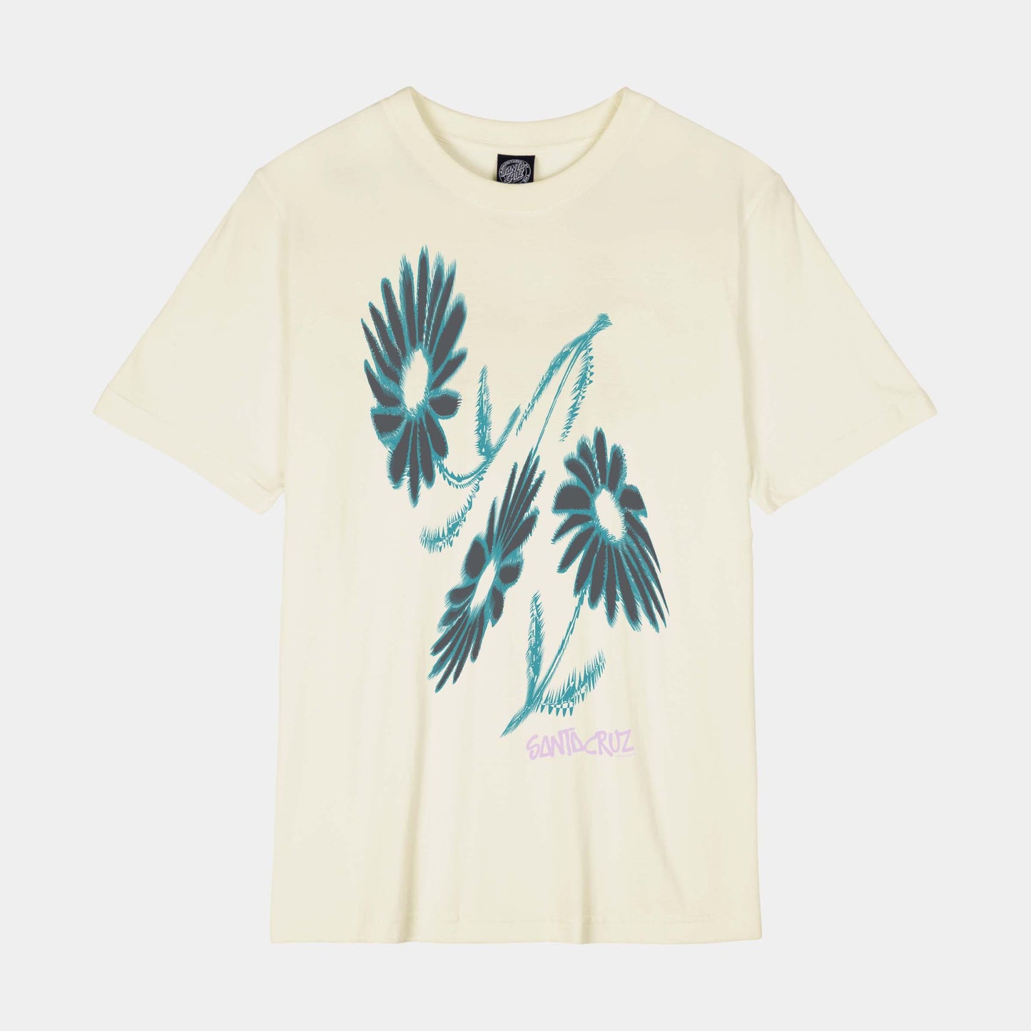 Santa Cruz Skateboards | Dizzy Daisy Front T Shirt Unbleached Cotton