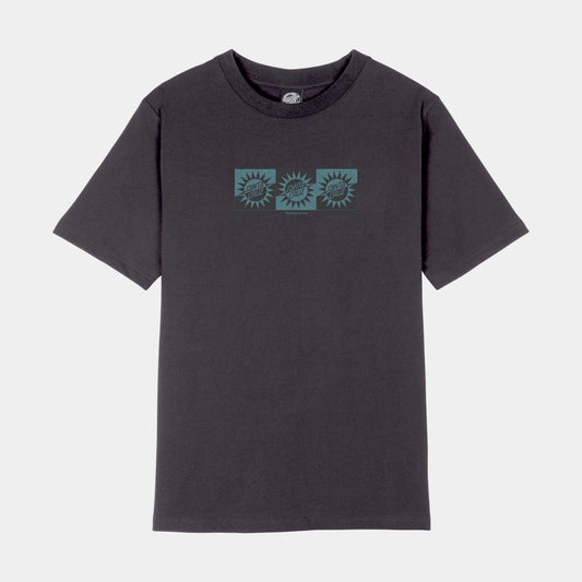 Santa Cruz | Sun Up Front T Shirt Black Wash