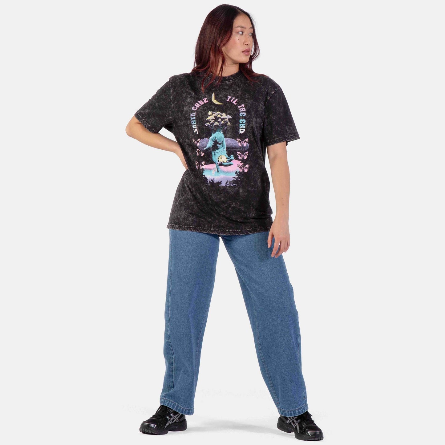 Santa Cruz | Night Visions T Shirt Black Acid Wash