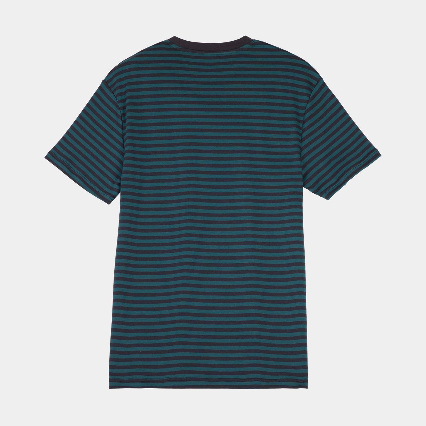 Santa Cruz | Strip Emb T Shirt Deep Sea Black Wash Stripe