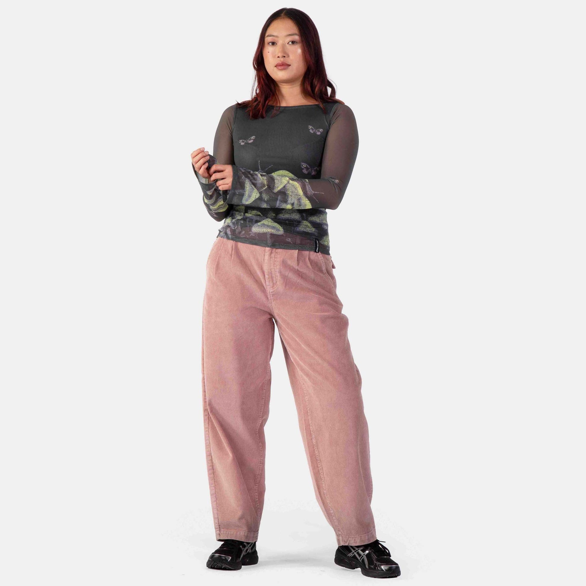 Santa Cruz | Strip Boat Neck Long Sleeve Top Night Visions
