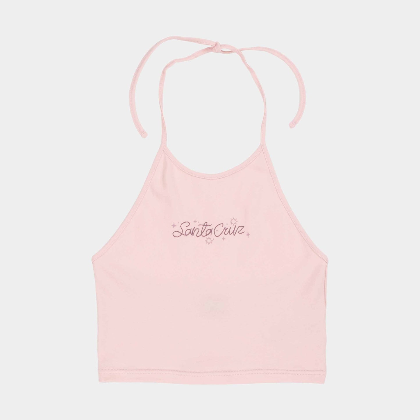 Santa Cruz Sun Stamp Strip Halter Top Candy Floss