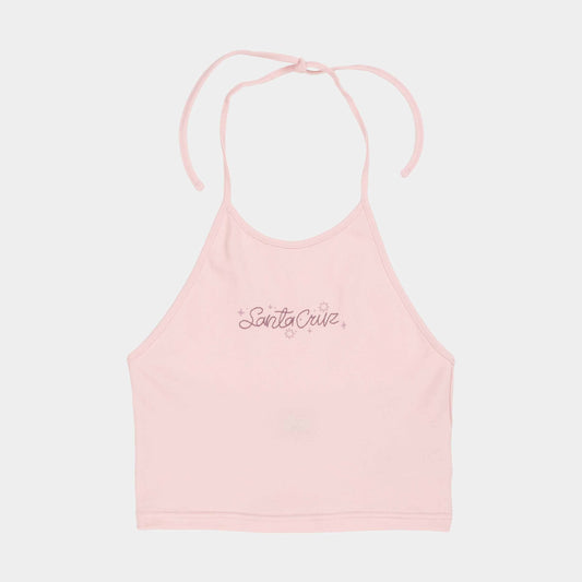 Santa Cruz Sun Stamp Strip Halter Top Candy Floss
