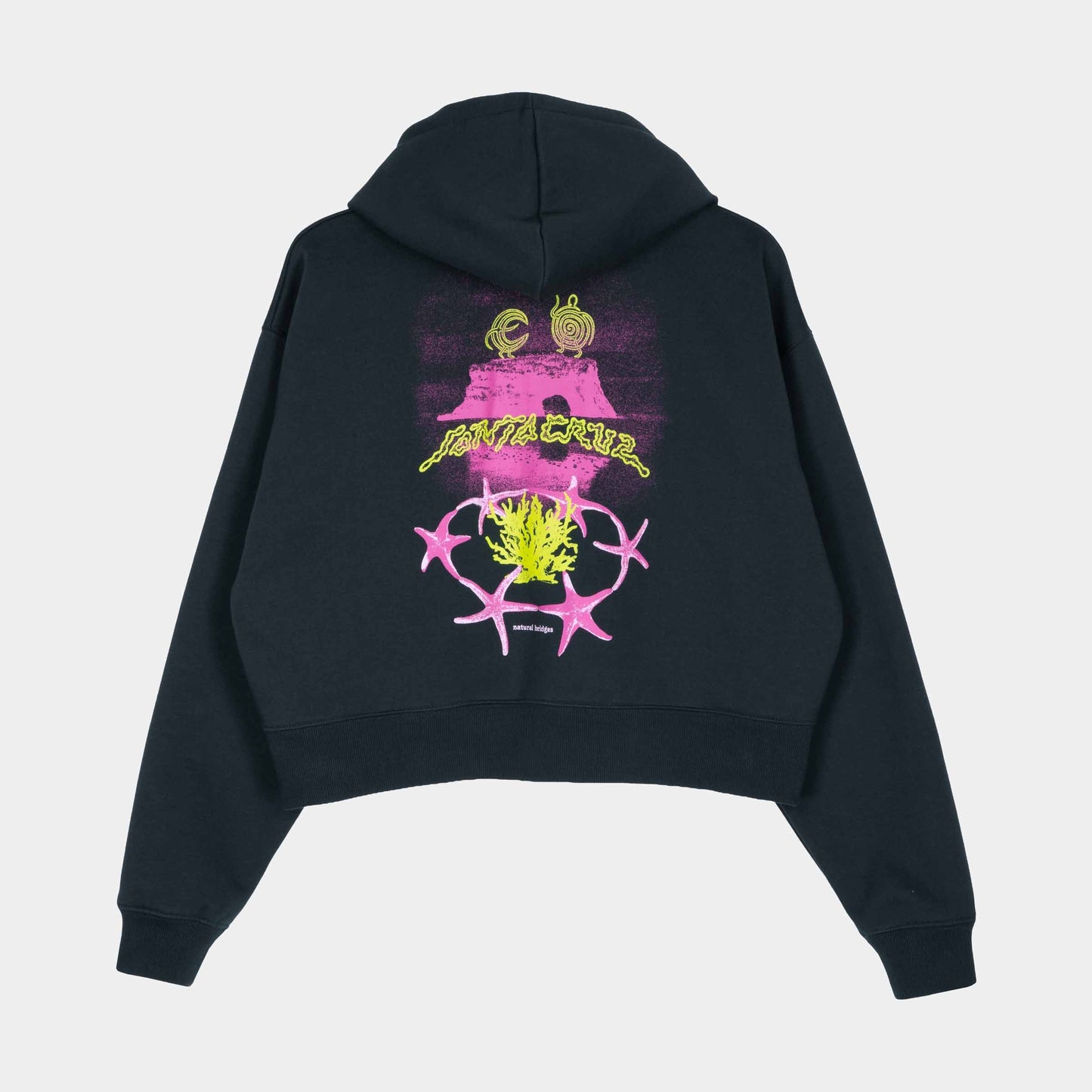 Santa Cruz Natural Bridges Zip Hoodie Black Wash