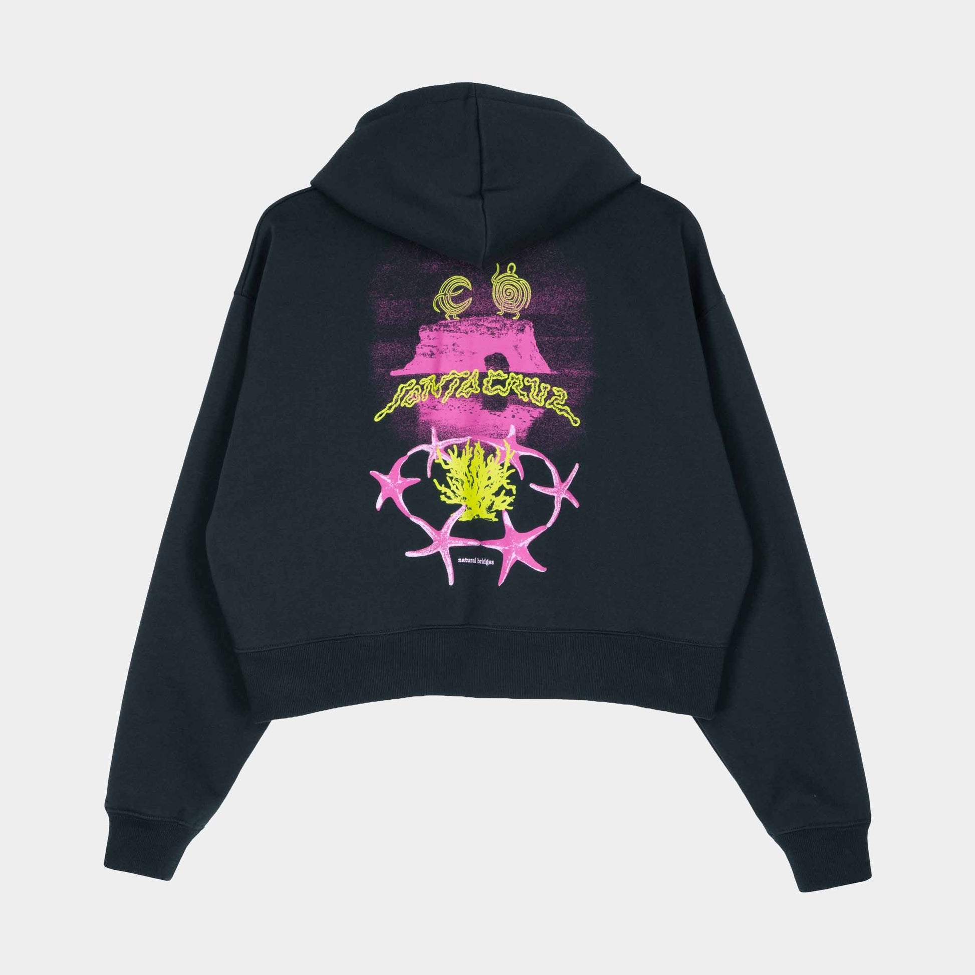 Santa Cruz Natural Bridges Zip Hoodie Black Wash