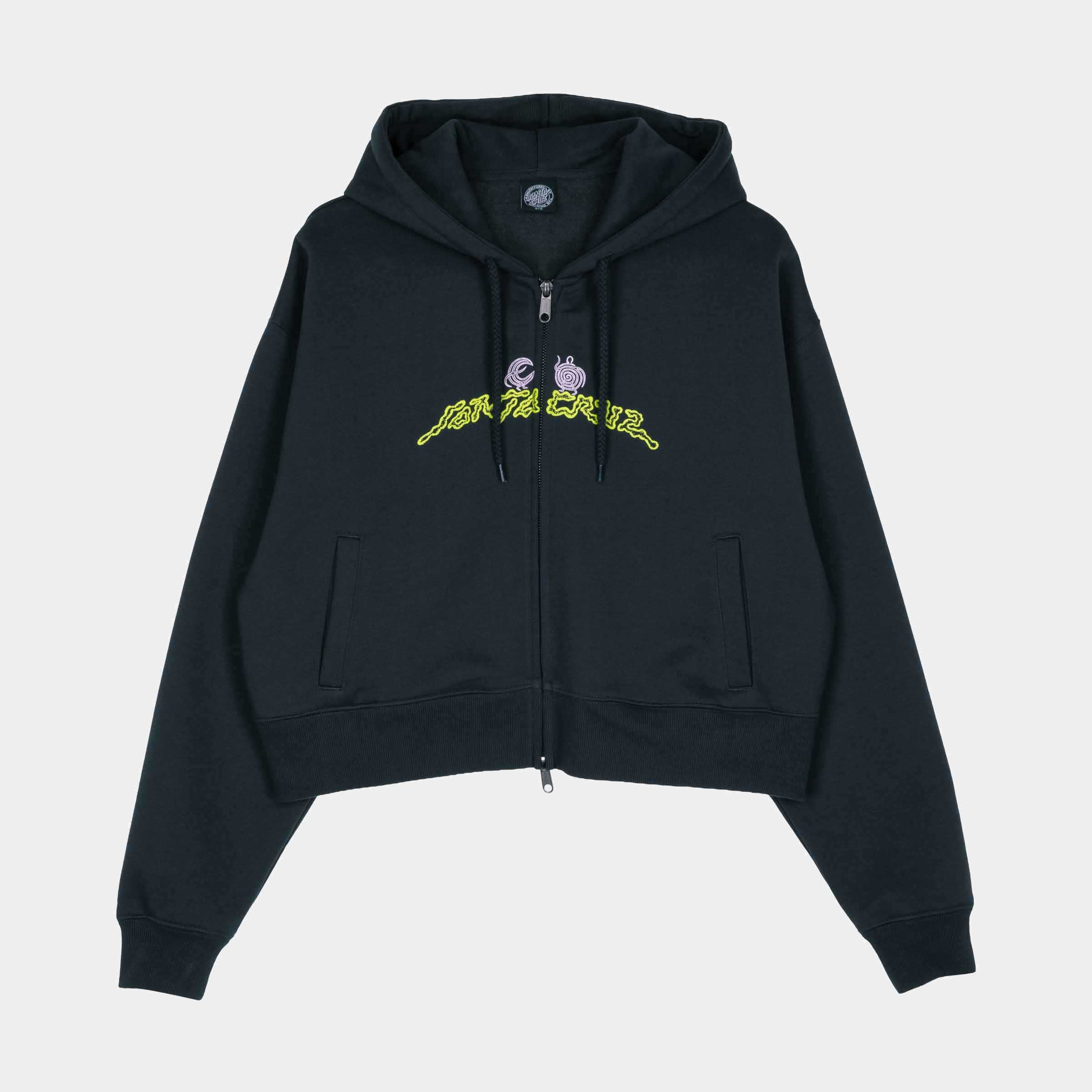 Santa Cruz | Natural Bridges Zip Hoodie - Black Wash – Santa Cruz