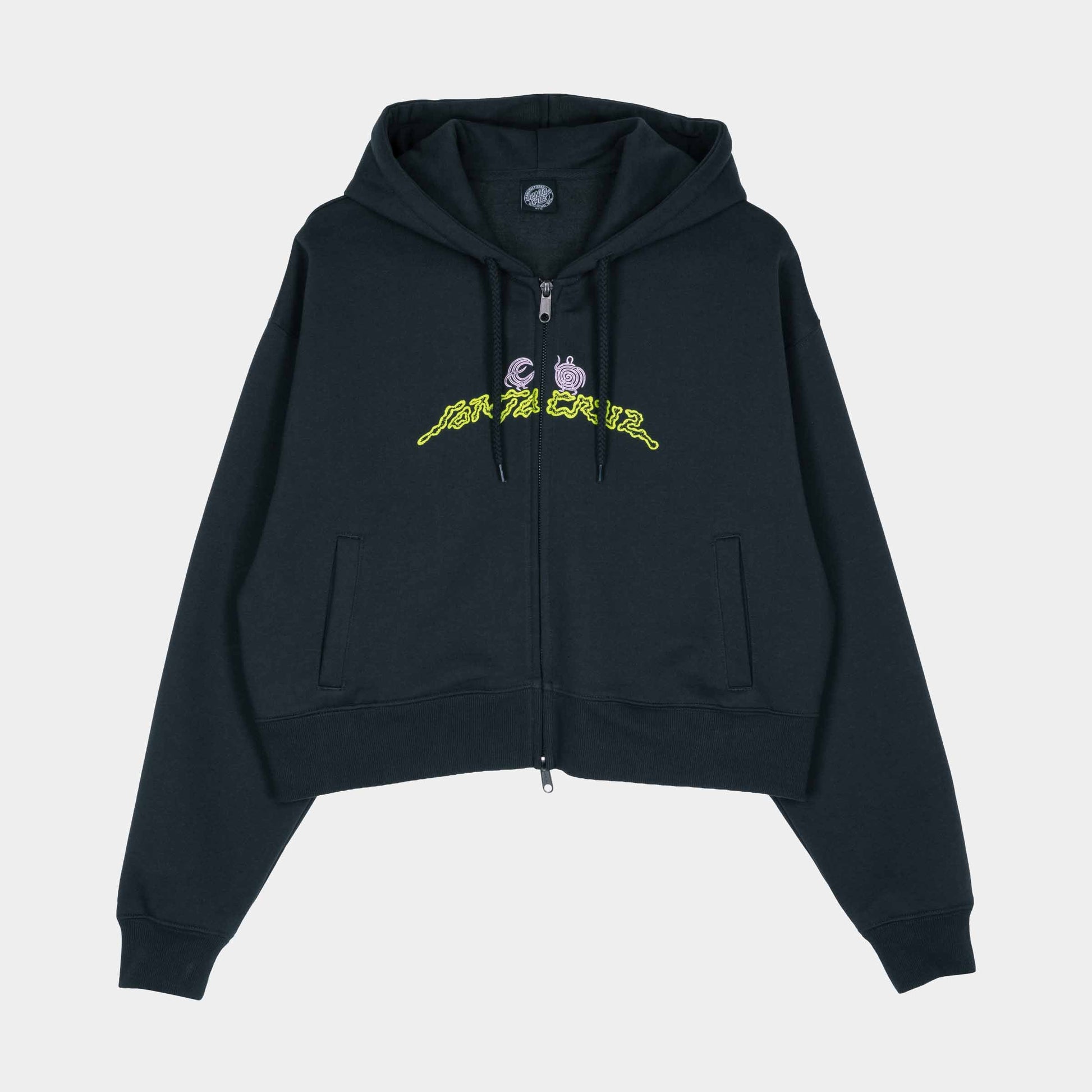 Santa Cruz Natural Bridges Zip Hoodie Black Wash