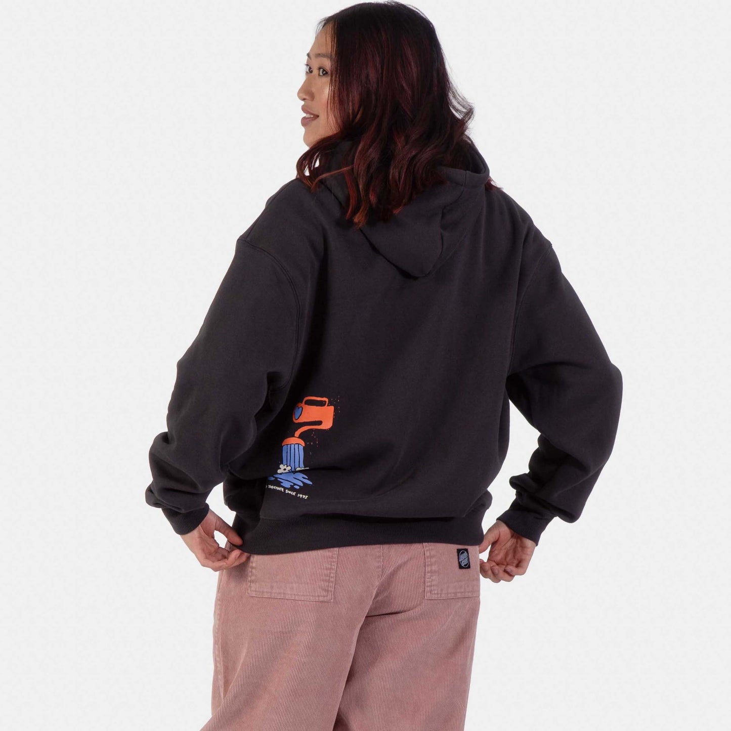 Santa Cruz | Grow Zip Hoodie Black Wash