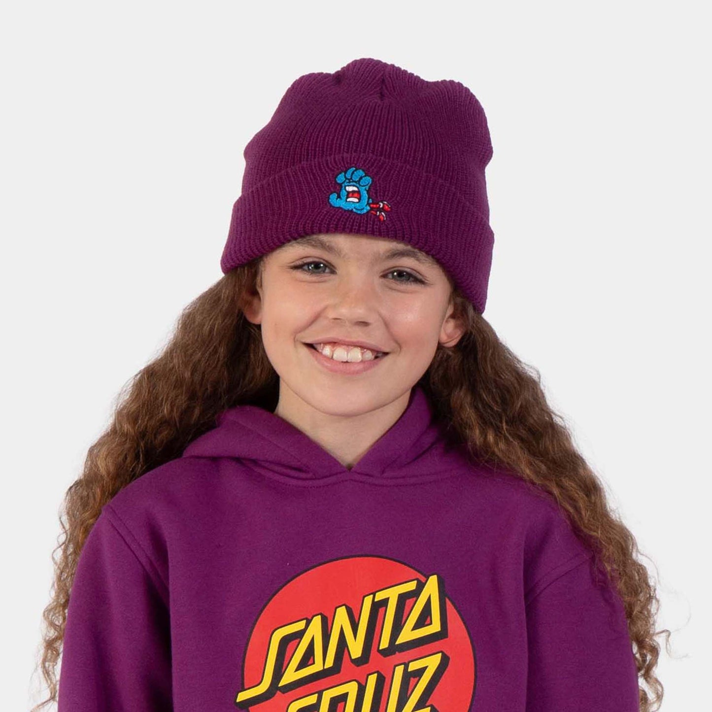 Santa Cruz | Youth Hand Dude Beanie Fresh Purple