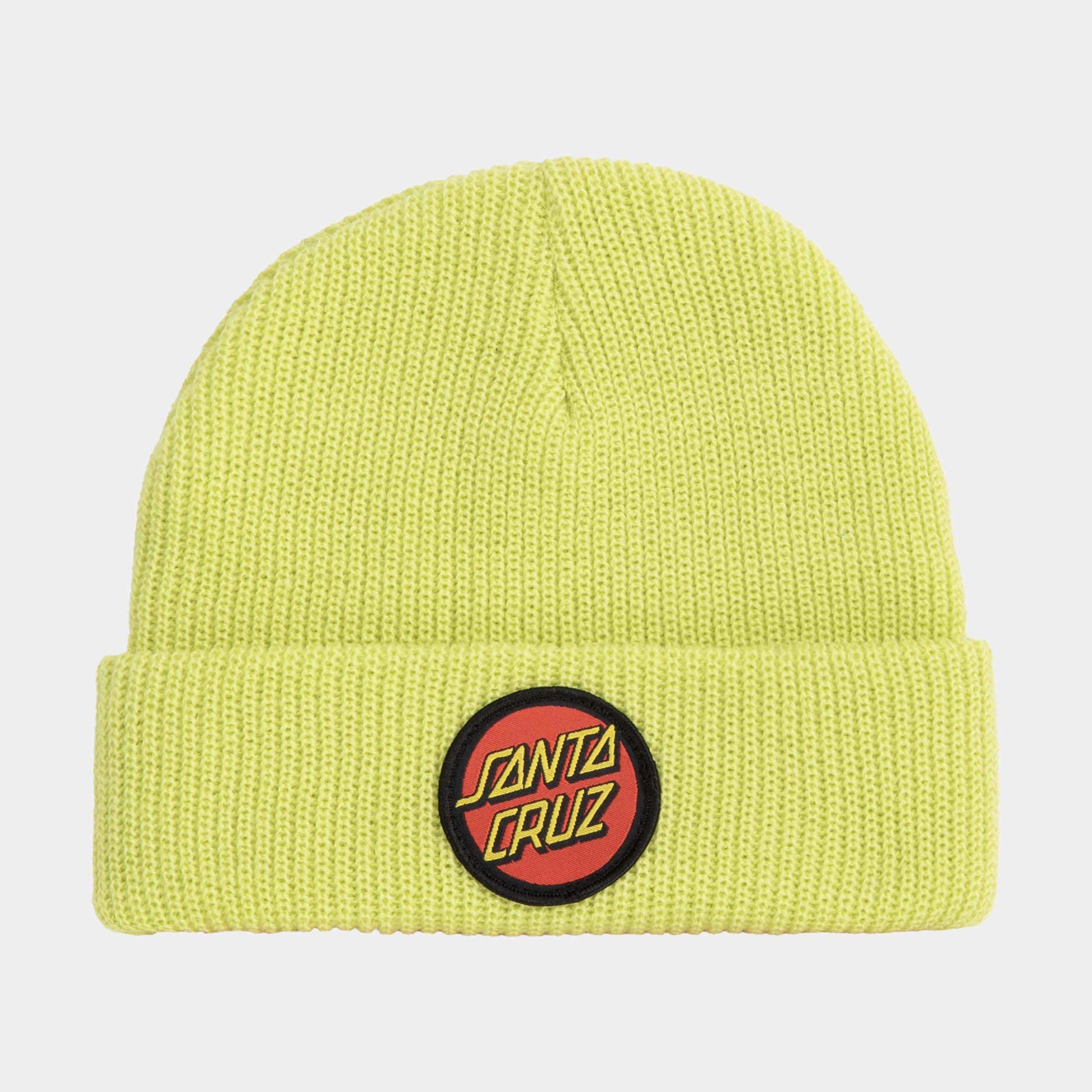 Santa Cruz | Youth Classic Dot Beanie Green Glow
