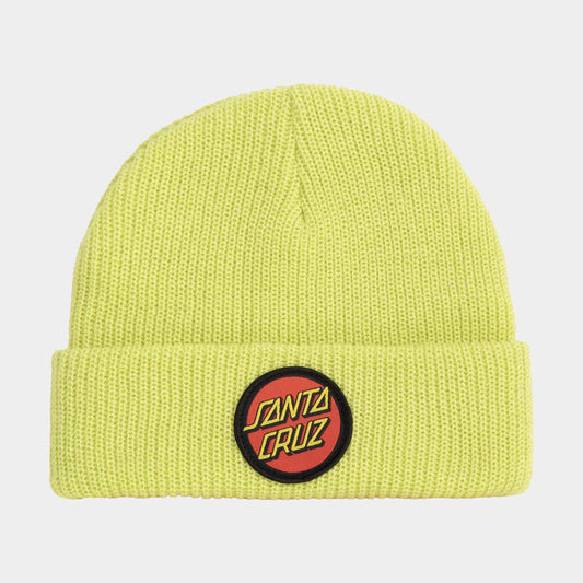 Santa Cruz | Youth Classic Dot Beanie Green Glow