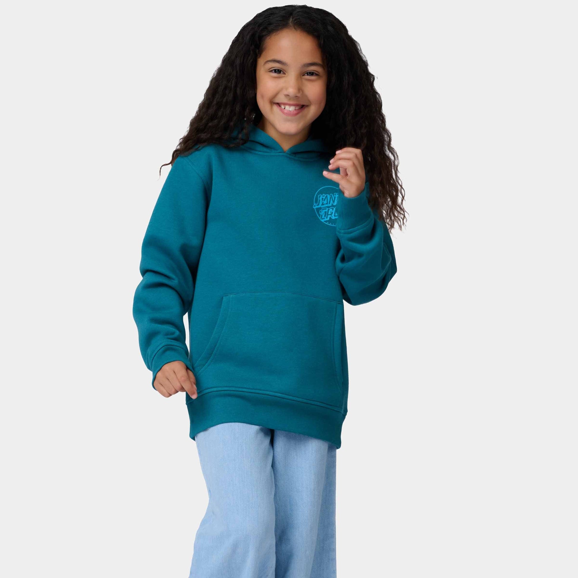 Santa Cruz Youth Roskopp Screaming Five Sweatshirt Teal