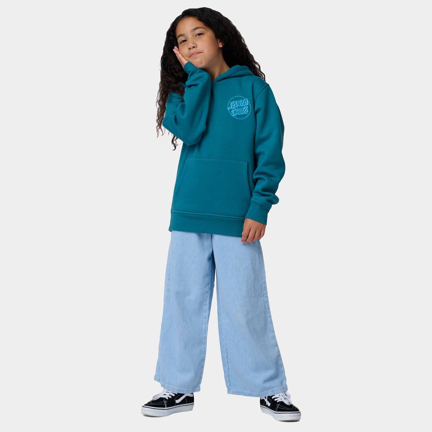Santa Cruz Youth Roskopp Screaming Five Sweatshirt Teal