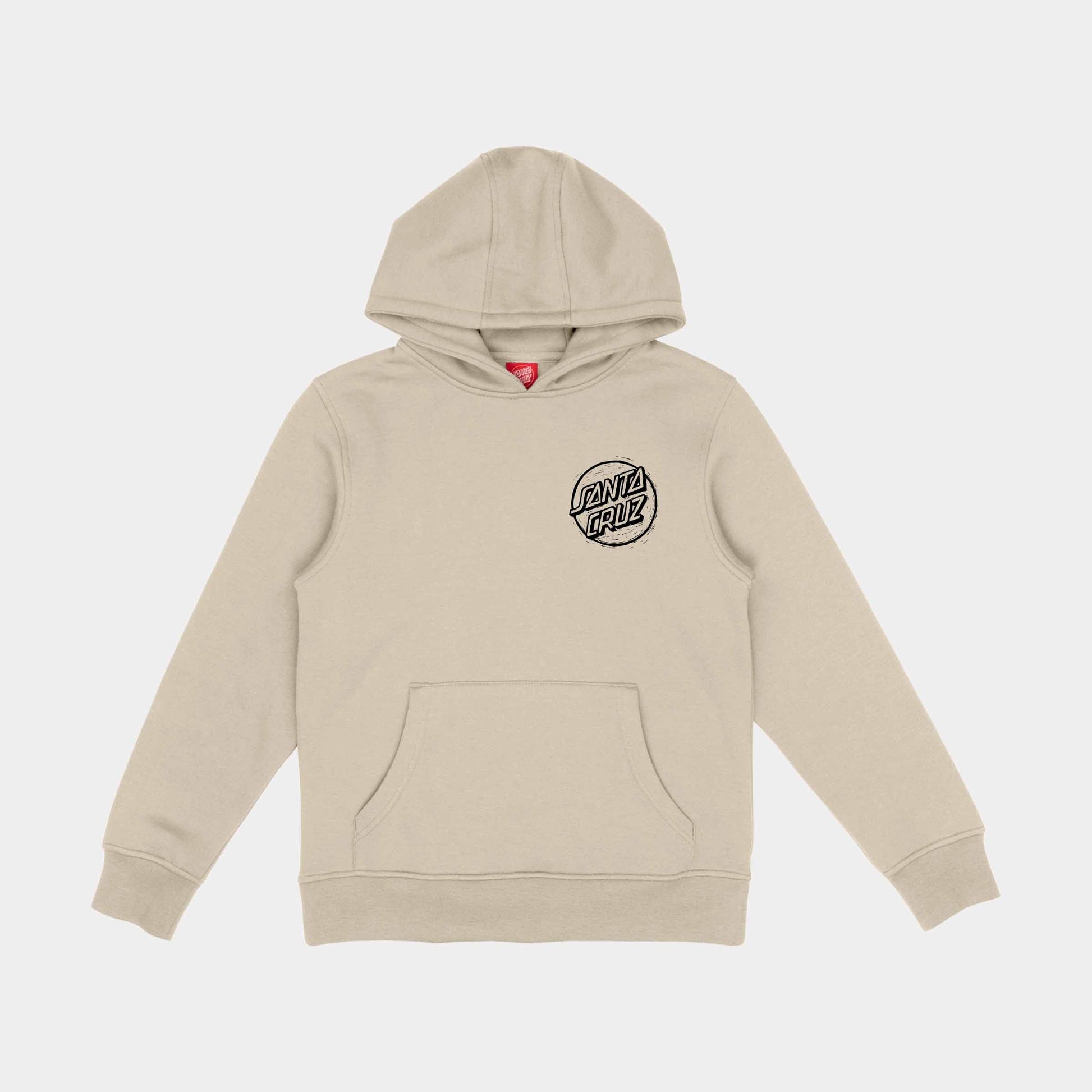 Santa Cruz Youth Stamped Opus Camo Hoodie Chalk