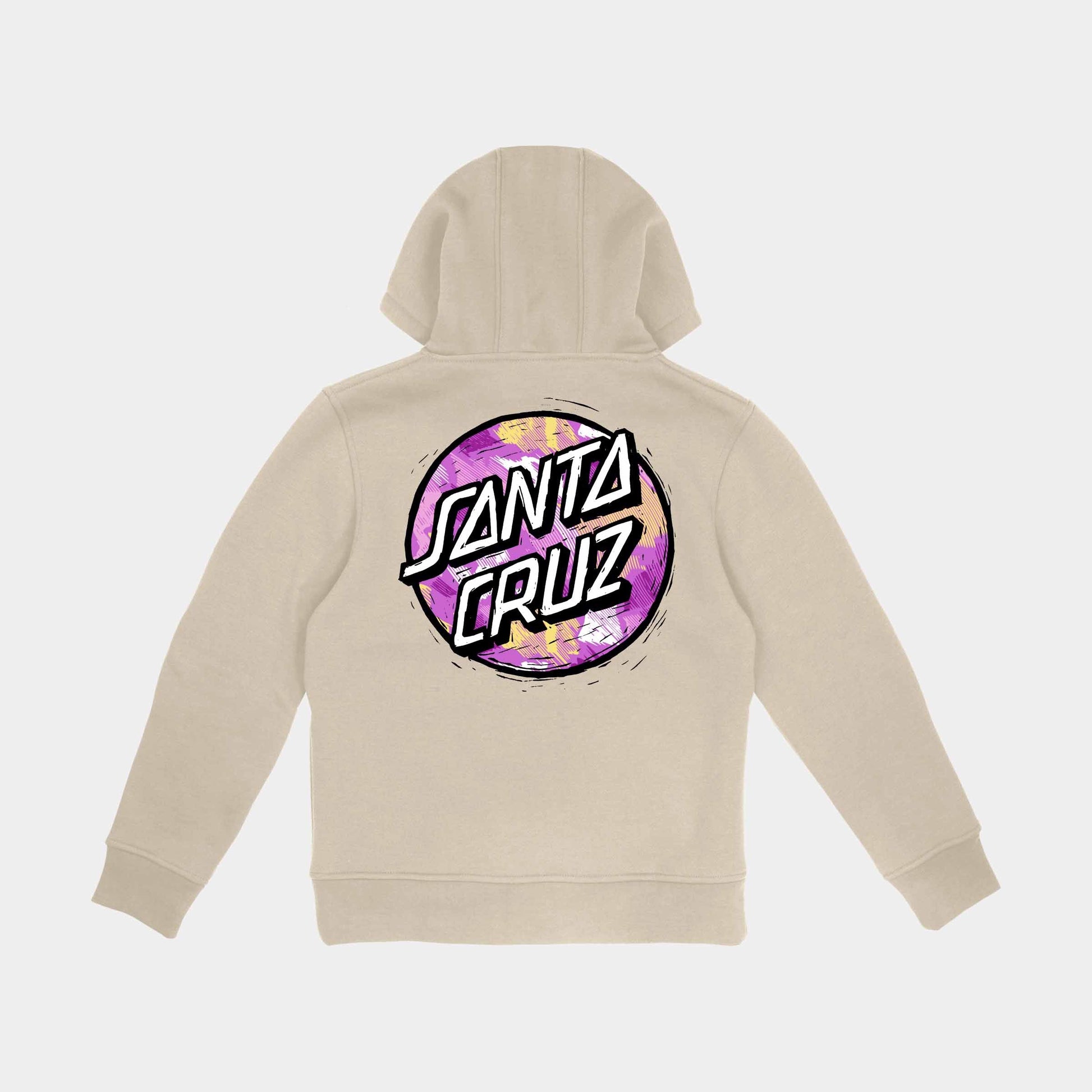 Santa Cruz Youth Stamped Opus Camo Hoodie Chalk