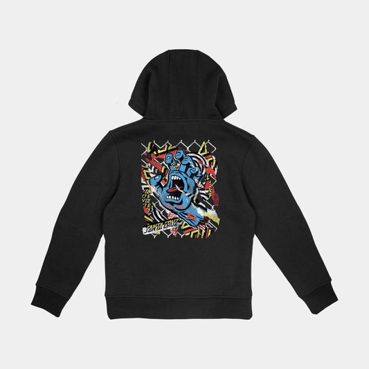 Santa Cruz | Youth Damaged Hand Hoodie Black