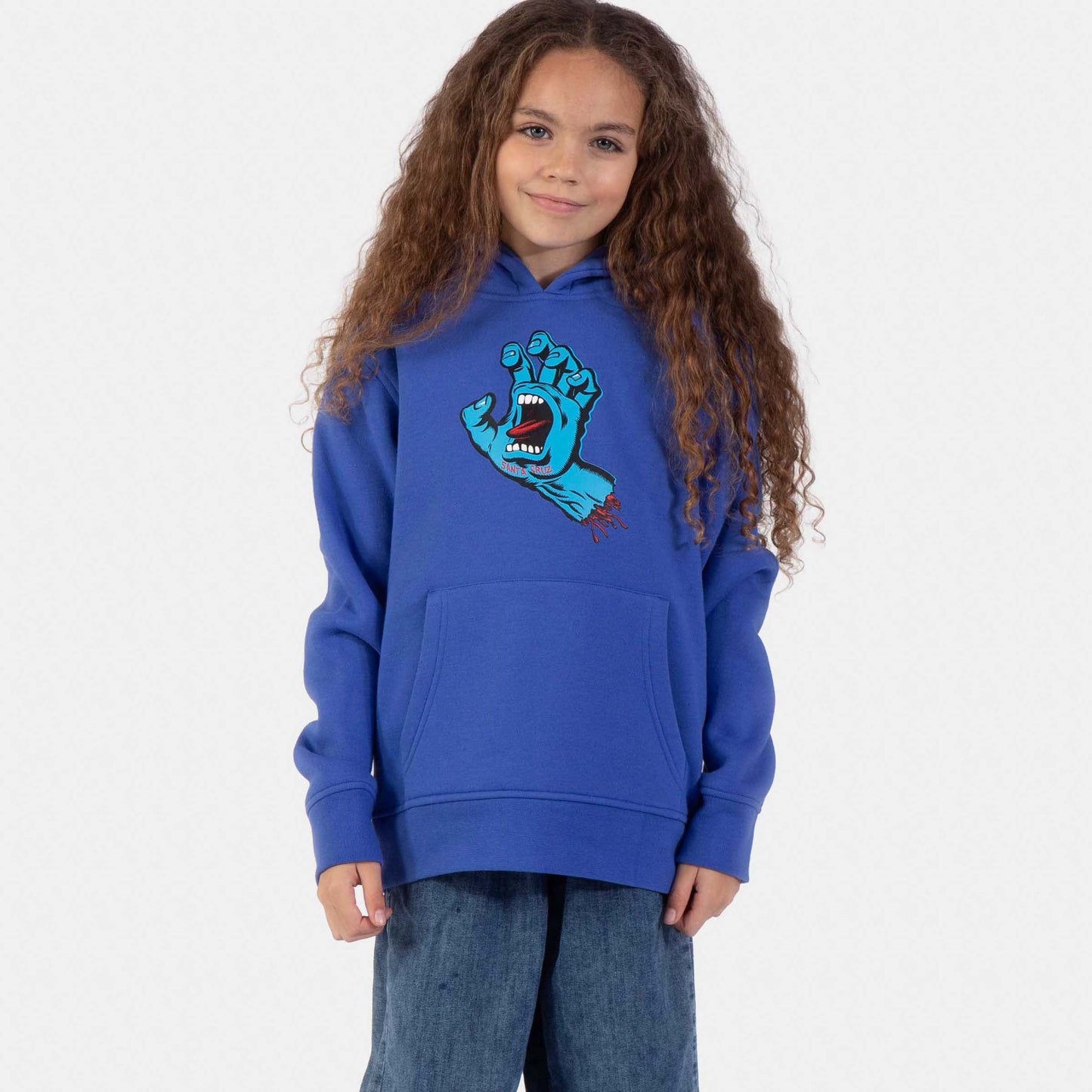 Santa Cruz | Youth Screaming Hand Hoodie Sapphire