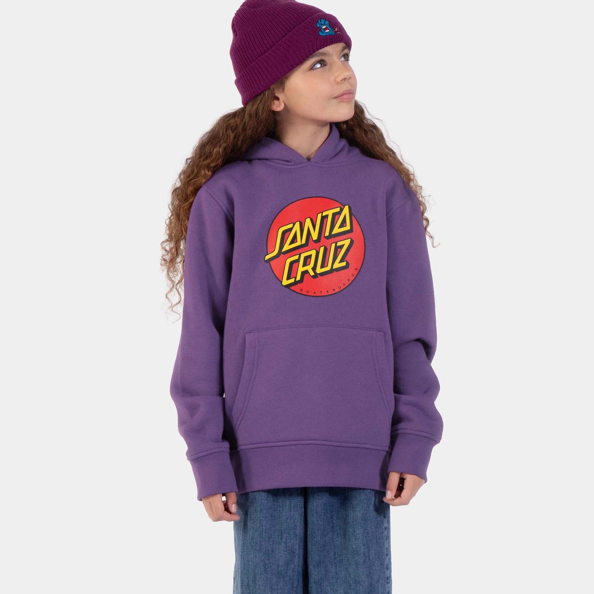Santa Cruz | Youth Classic Dot Hoodie Fresh Purple